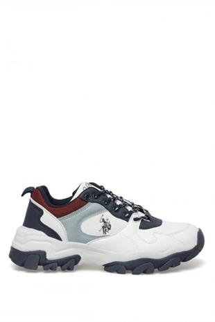 U.S.Polo Assn. Tracky 2PR 101172499 Whıte-Blue Kadın Spor Ayakkabı