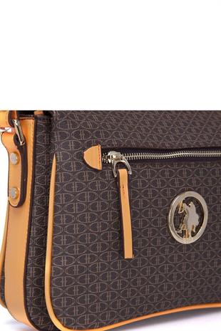 US POLO US19101 Kahve-Turuncu Kadın Çanta