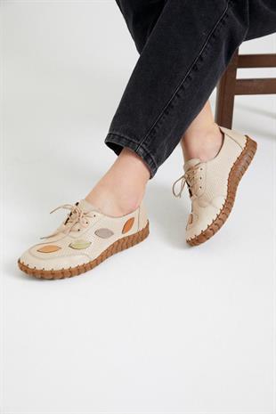 Venüs 2010709Y 3185 Bej Garnili Kadın Sandalet
