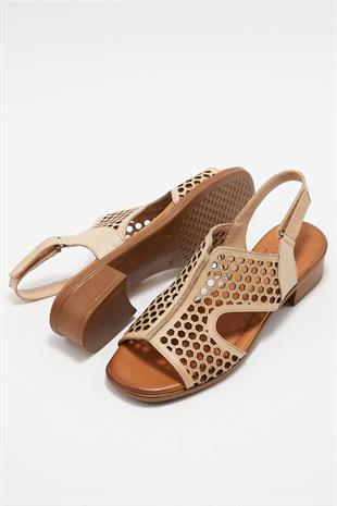 Venüs 22986007 Bej Kadın Sandalet