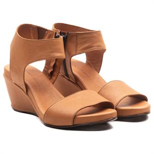 Wella 7016 Taba Kadın Sandalet