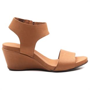 Wella 7016 Taba Kadın Sandalet