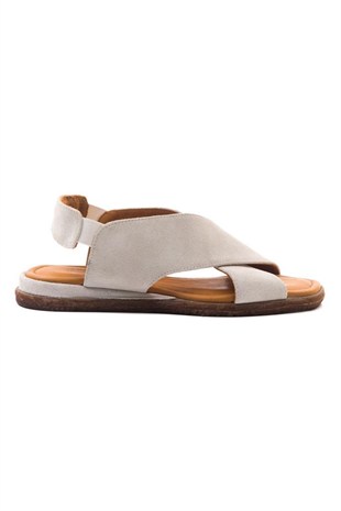 Wella 7616 Bej Kadın Sandalet