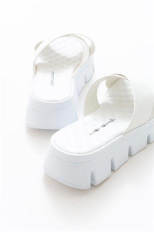 Wella 7658 Beyaz Kadın Terlik