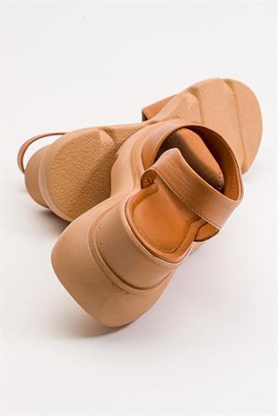 Wella 7712 Turuncu Kadın Sandalet