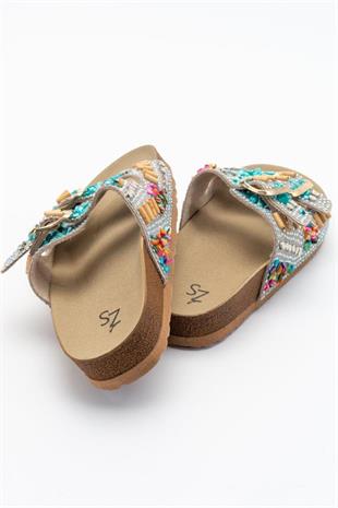 Wella 7803 Bej Kadın Terlik