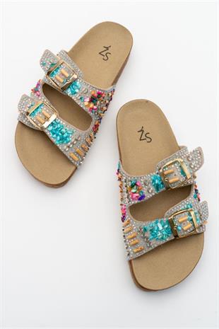 Wella 7803 Bej Kadın Terlik