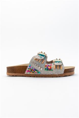 Wella 7803 Bej Kadın Terlik