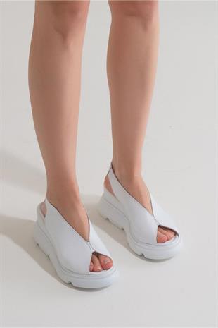 Zeyn Shoes 7672 Beyaz Kadın Ayakkabı