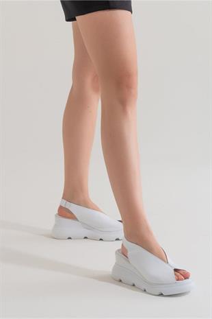 Zeyn Shoes 7672 Beyaz Kadın Ayakkabı