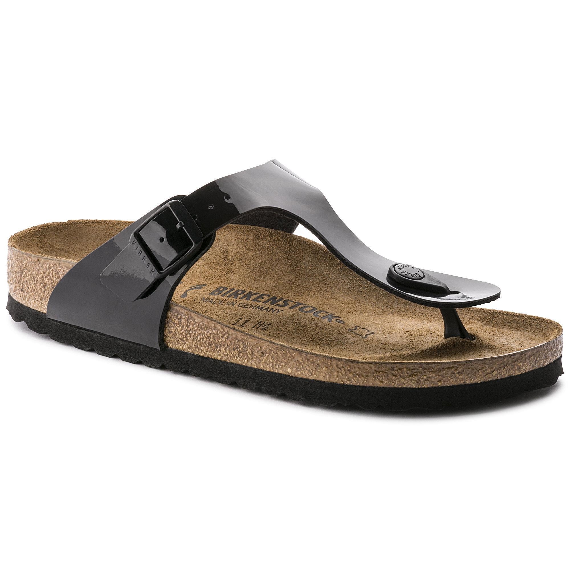 Birkenstock 0043661 Gizeh Black Patent Kadın Terlik