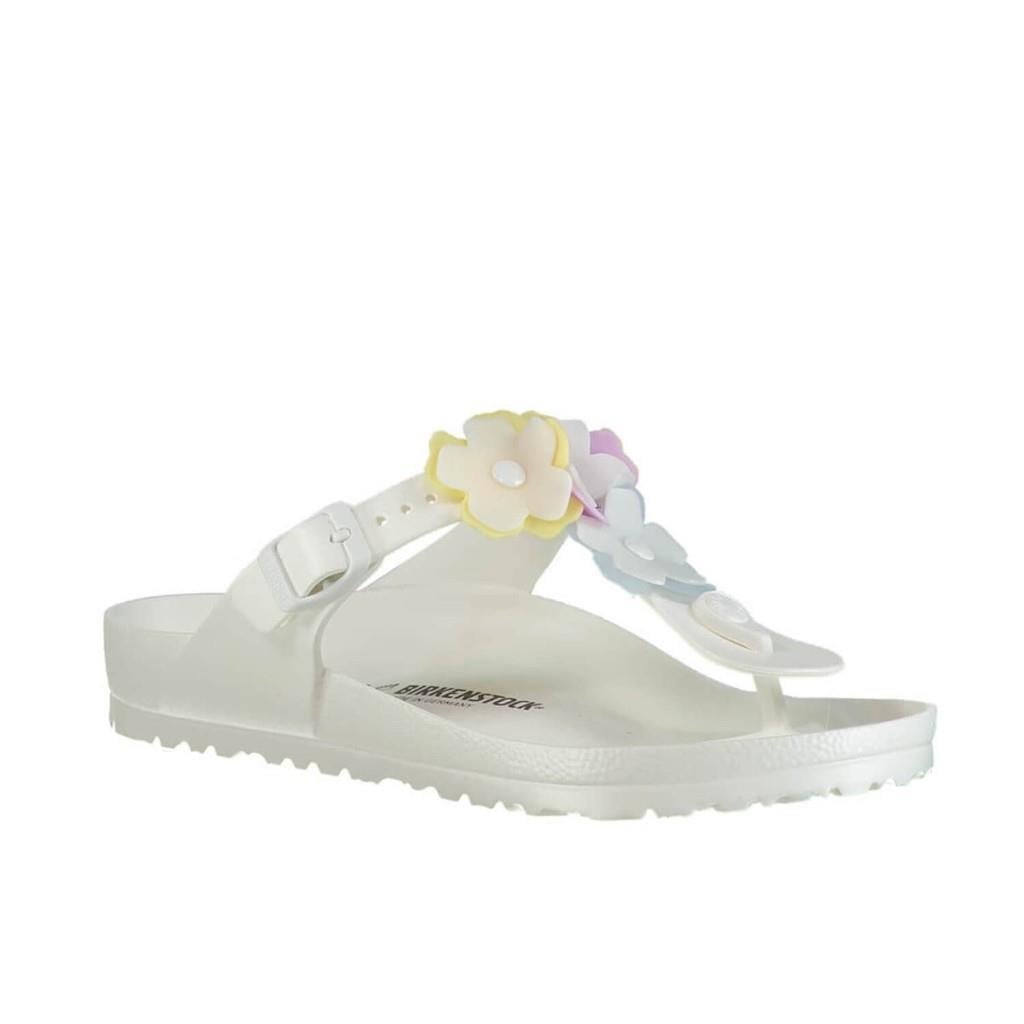 Birkenstock 1009226 Gizeh Eva Flower White Kadın Terlik