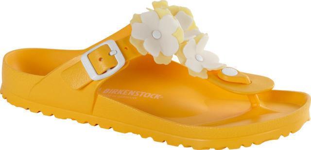Birkenstock 1011904 Gizeh Eva Flower Scuba Yellow Kadın Parmakarası Terlik
