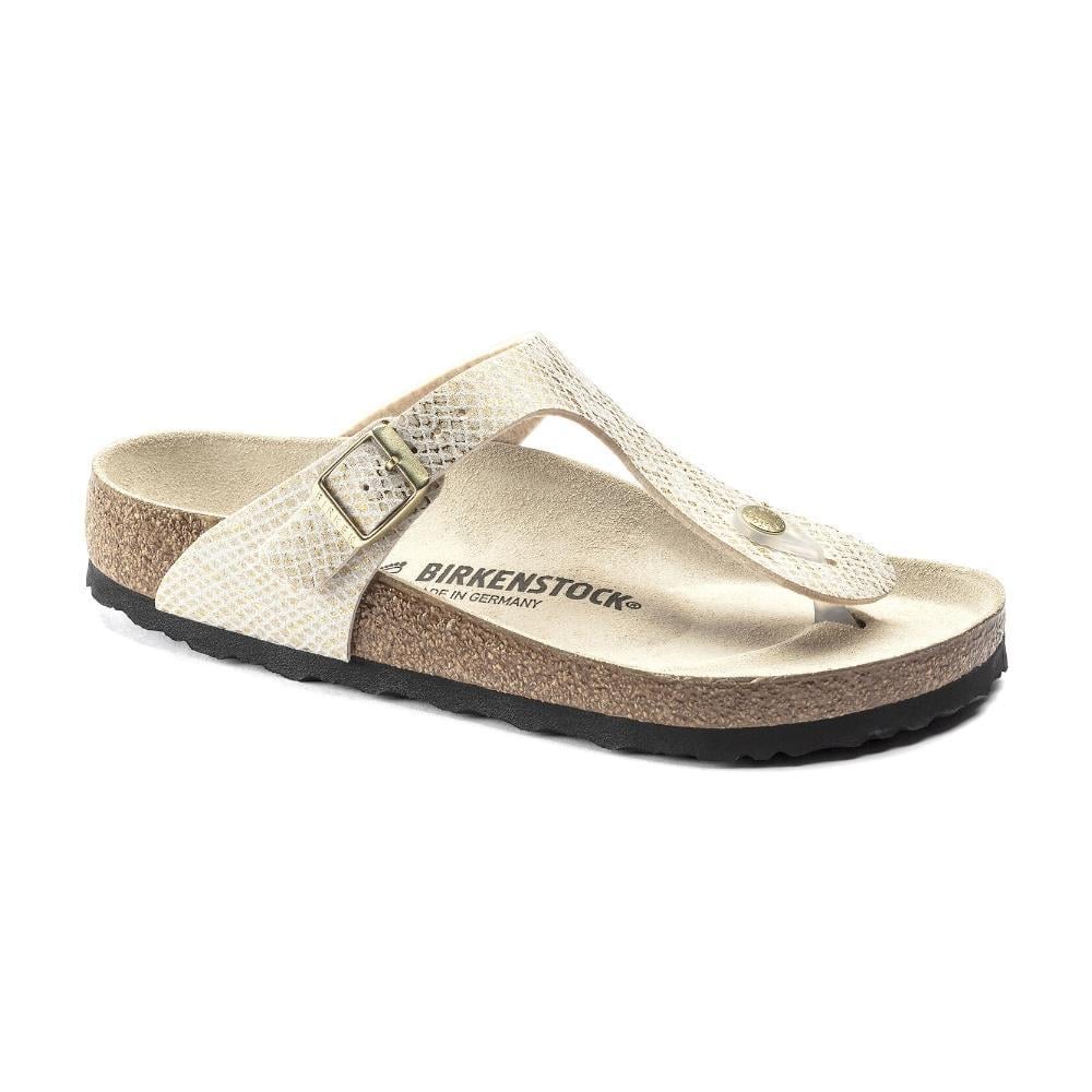 Birkenstock 1018481 Gizeh BS Shiny Python Eggshell Kadın Terlik