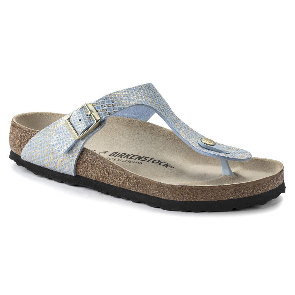 Birkenstock 1021505 Gizeh BS Shiny Python Dusty Blue Kadın Terlik