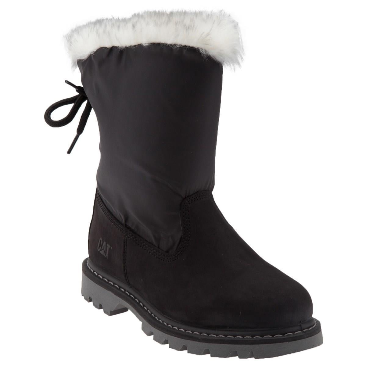 Caterpillar Bruiser Scrunch E Black Nubuk Kadın Bot