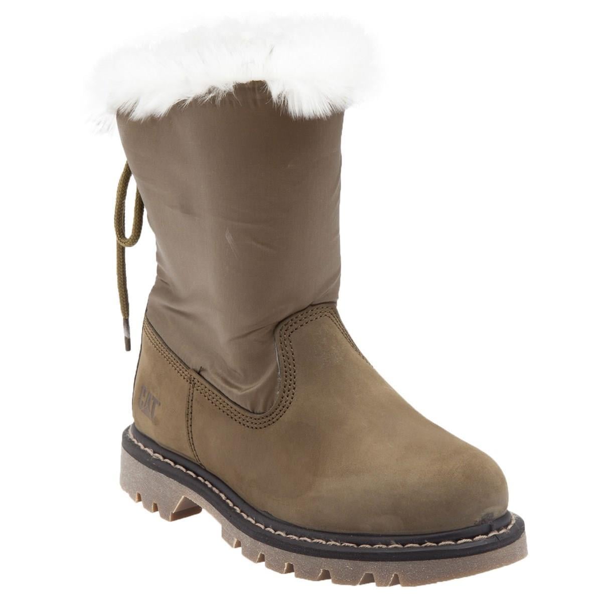 Caterpillar Bruiser Scrunch E Olive Nubuk Kadın Bot