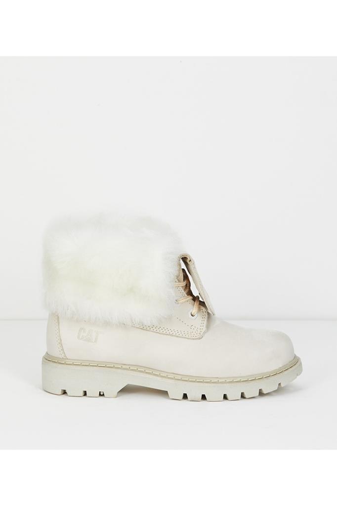 Caterpillar Utah Fur Beige Nubuk Kadın Bot