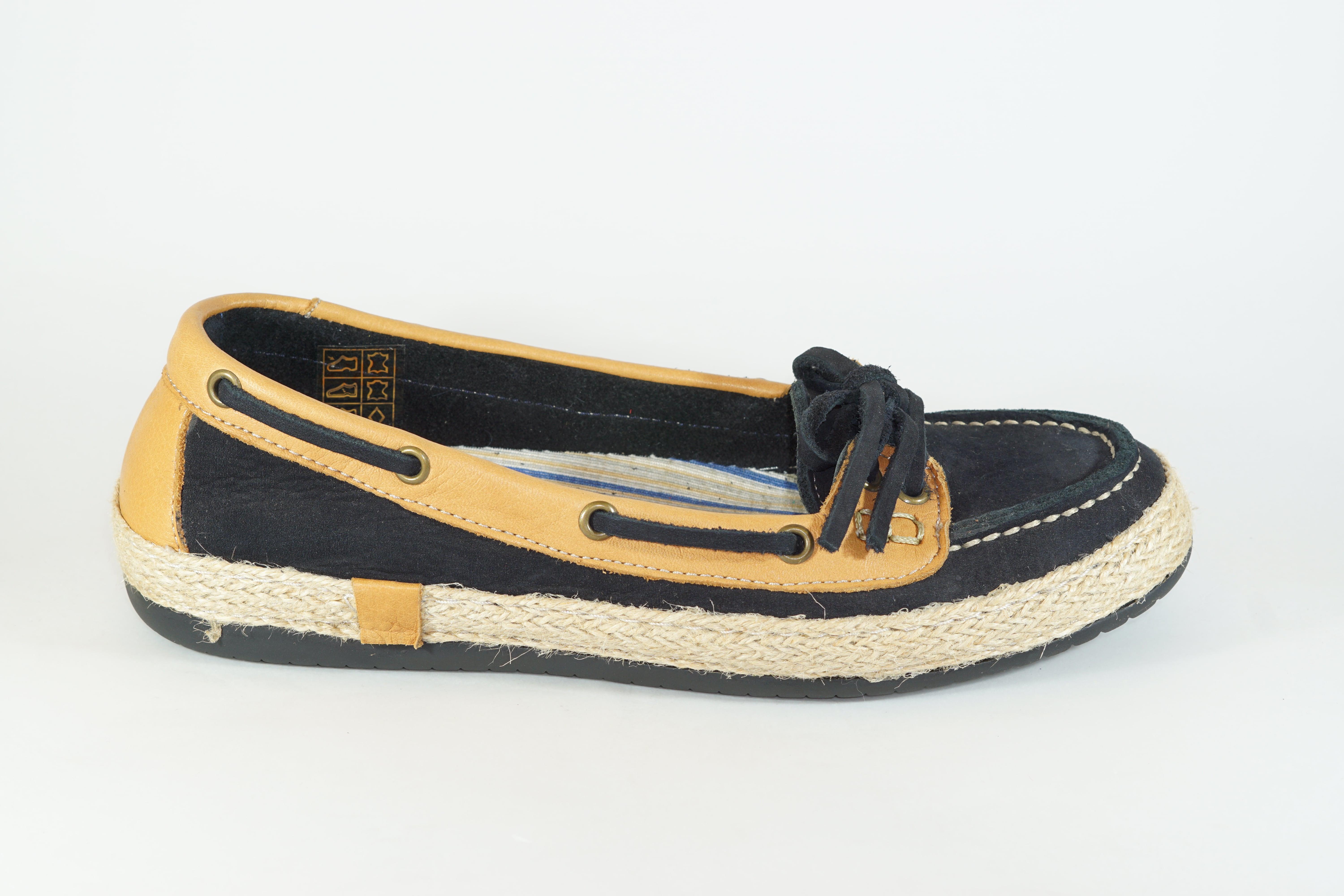 FreeFoot 10121 Siyah-Taba Nubuk Kadın Babet