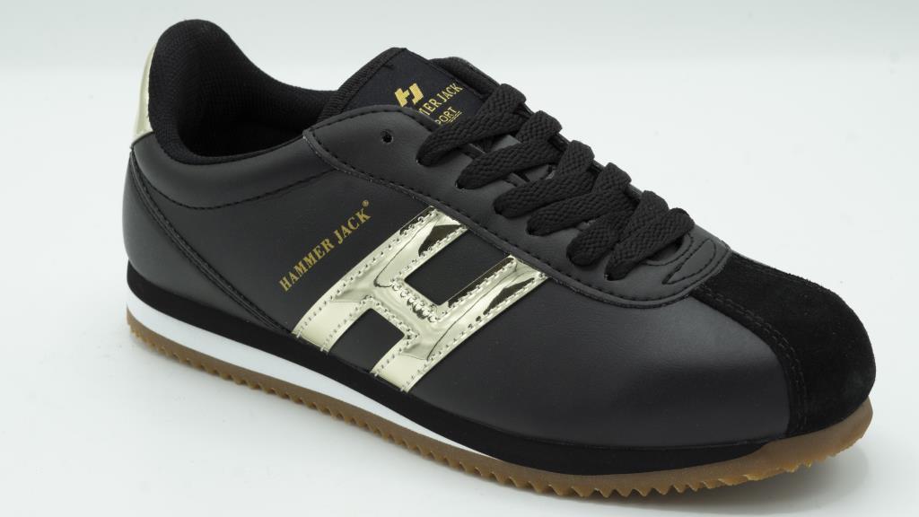 Hammerjack 102 20001-G Elexsus Siyah-Altın Kadın Spor Ayakkabı