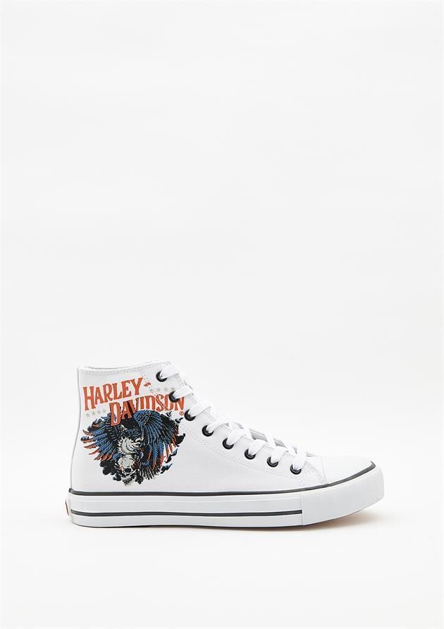 Harley Davidson 023M100359 Phoenix White Erkek Sneaker