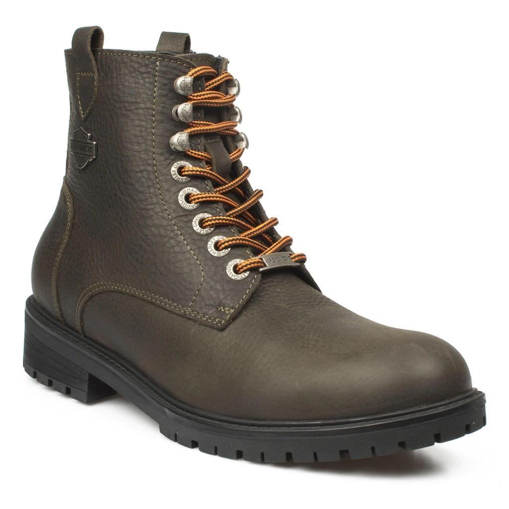 Harley Davidson 025M100536 Adam Yt Olive Baskılı Nubuk  Erkek Bot