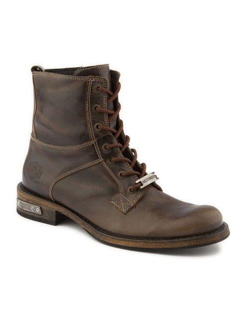 Harley Davidson Edward Dark Brown Deri Erkek Bot