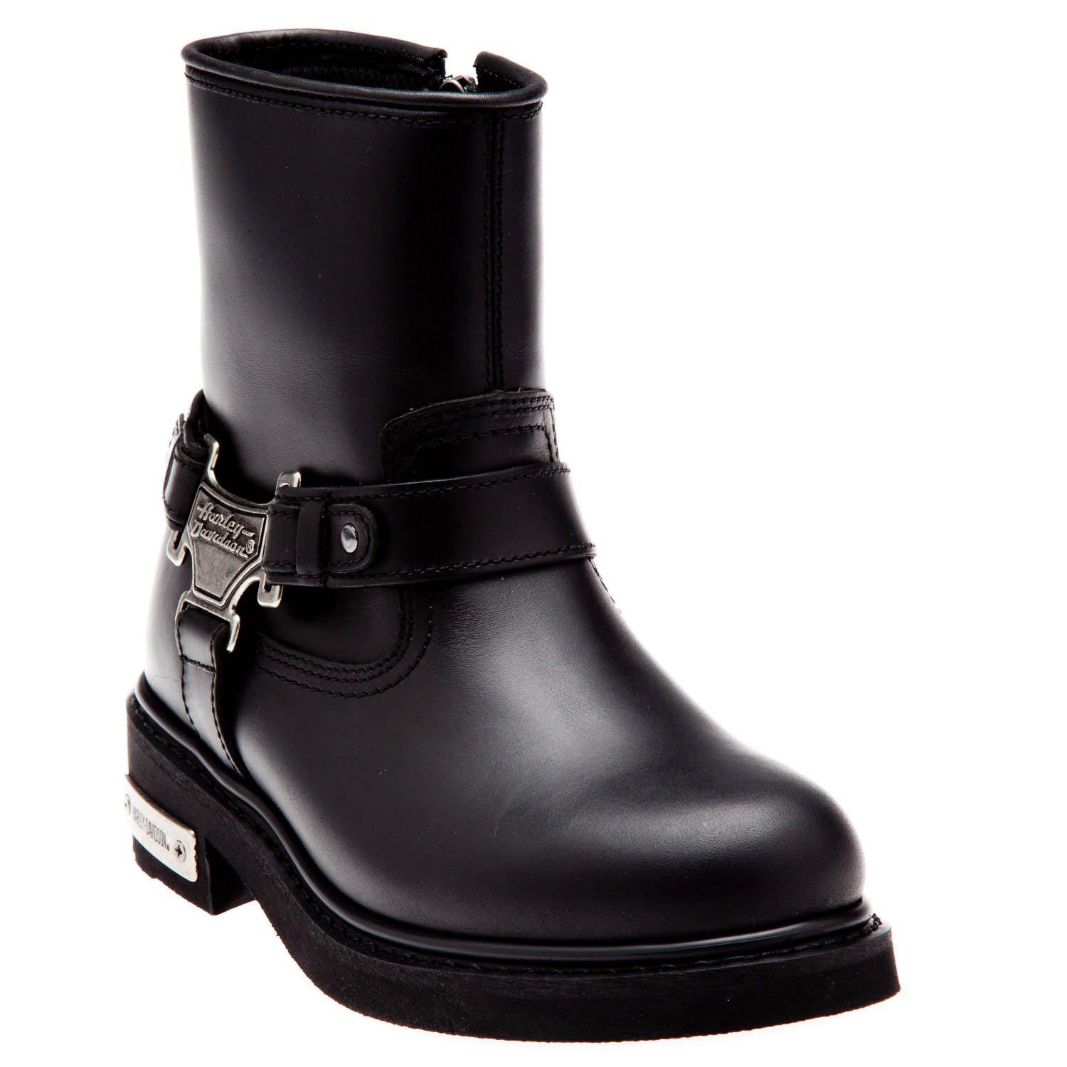Harley Davidson Estes Black Deri Erkek Bot