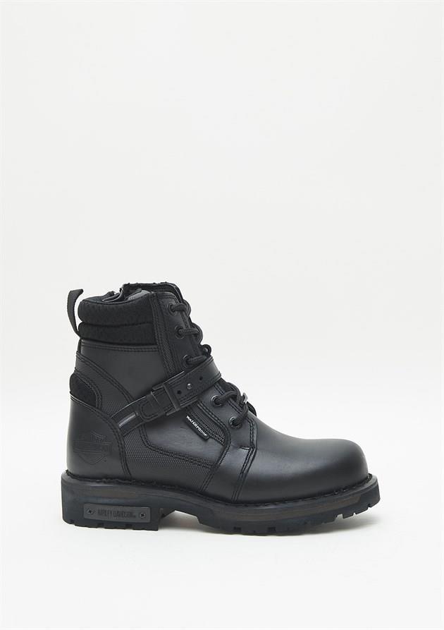 Harley Davidson Franco WP Black Deri Erkek Bot