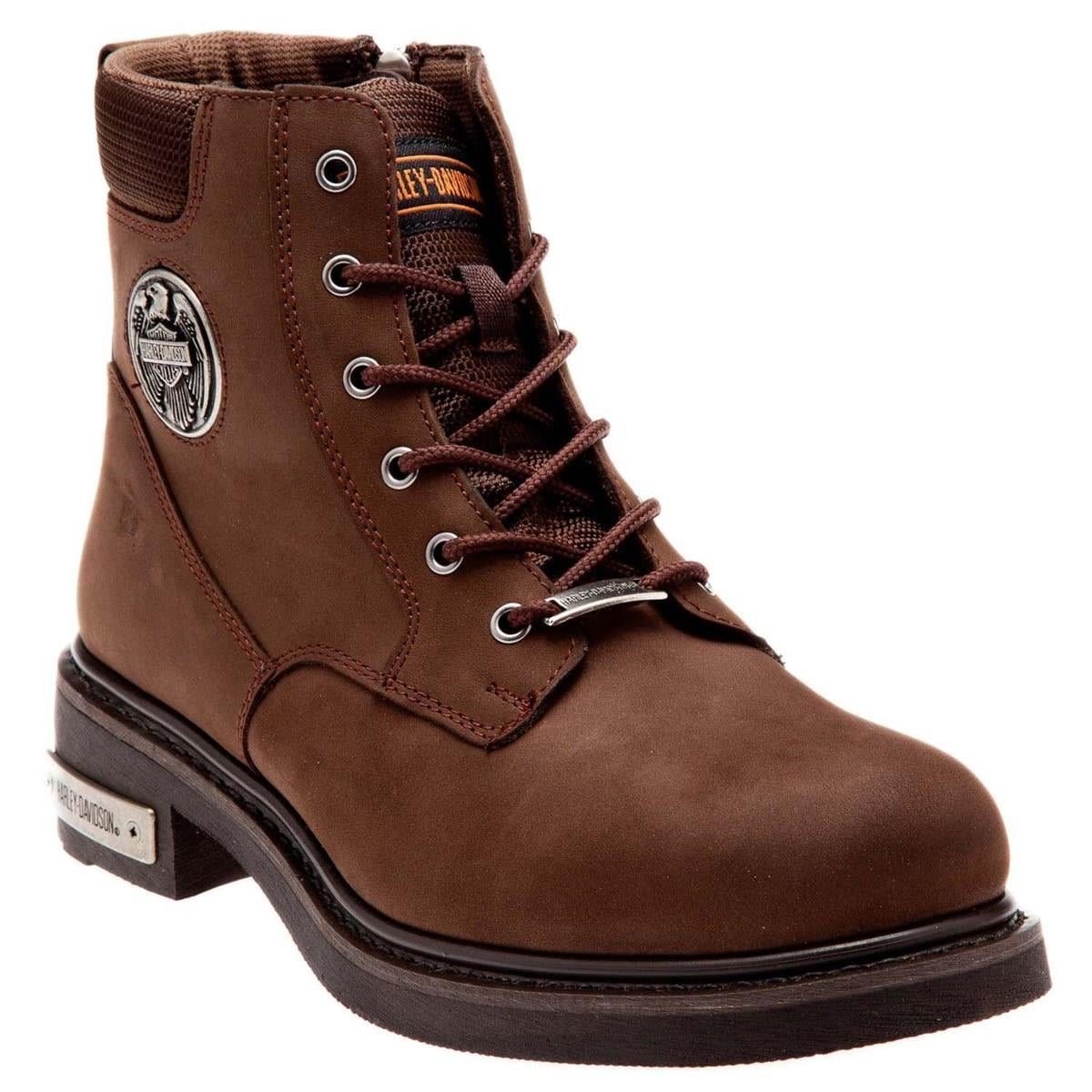 Harley Davidson Jim Dark Brown Nubuk Erkek Bot