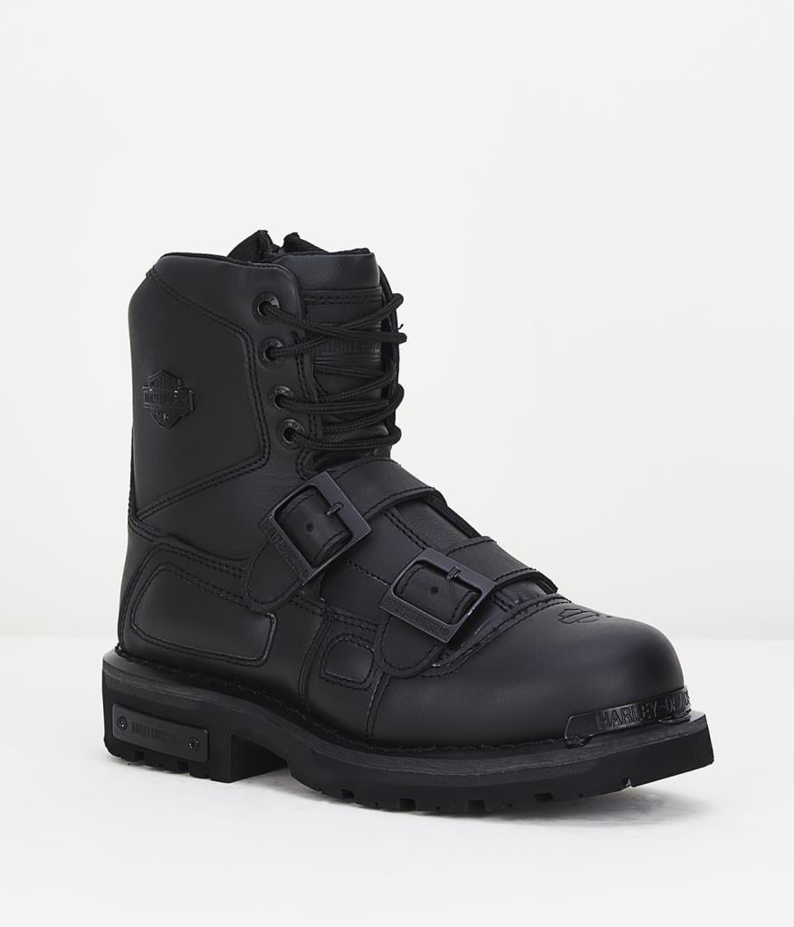 Harley Davidson Keates Black Deri ERkek Bot