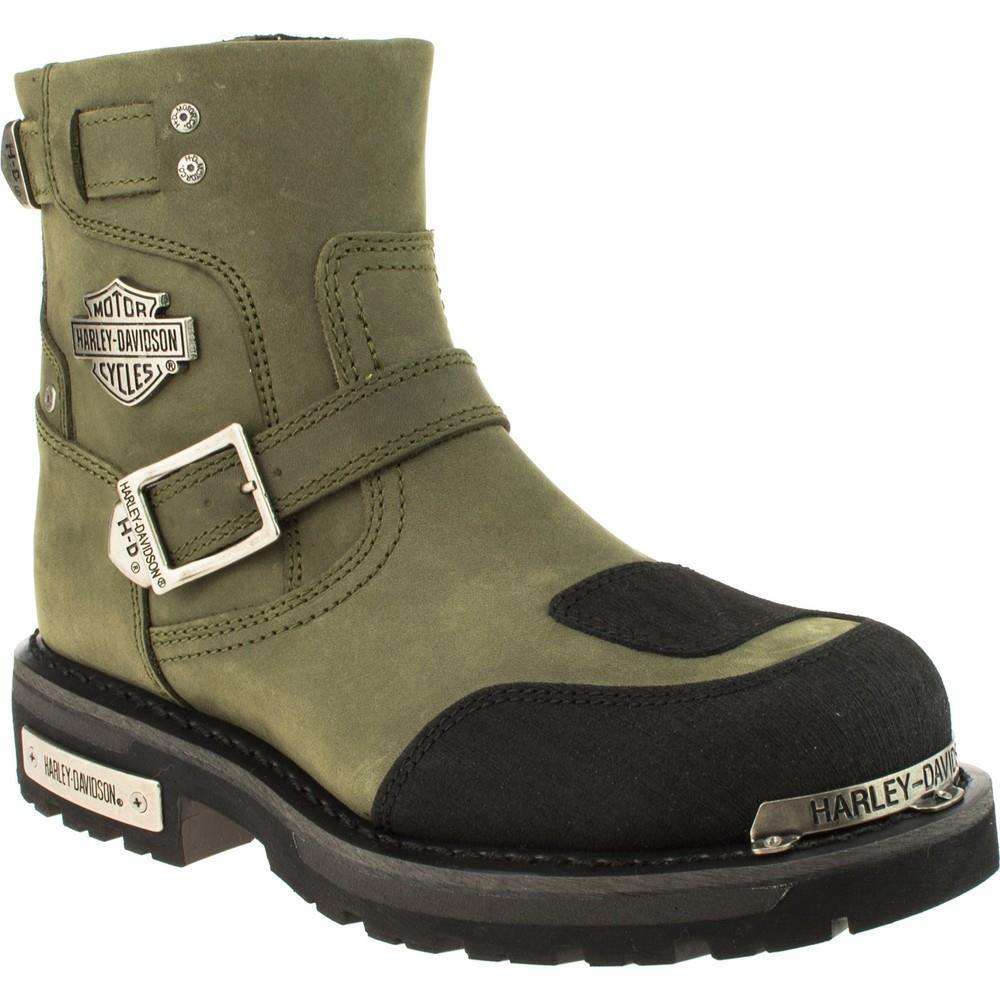 Harley Davidson Kingmont Olive Nubuk Erkek Bot