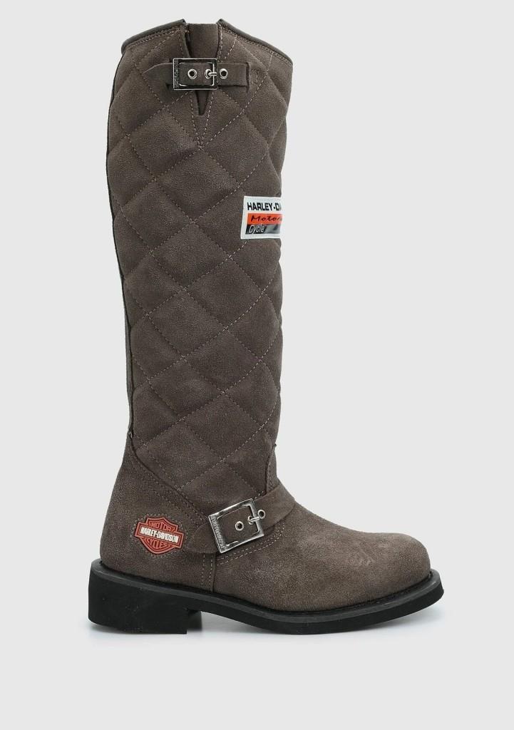 Harley Davidson Laconia Hi 646 Grey Süet Kadın Çizme