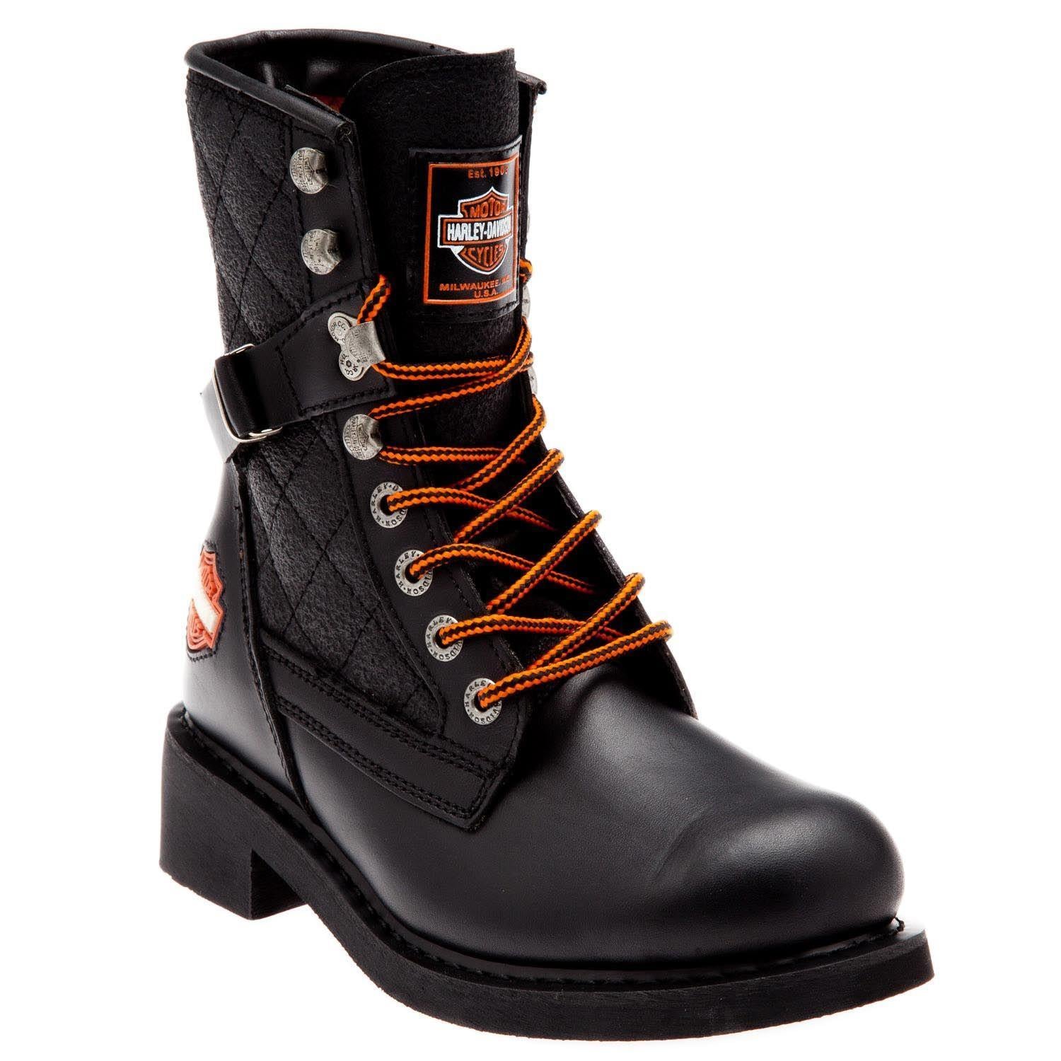 Harley Davidson New Worker Black Deri Kadın Bot