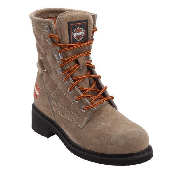 Harley Davidson New Worker Taupe Süet Kadın Bot