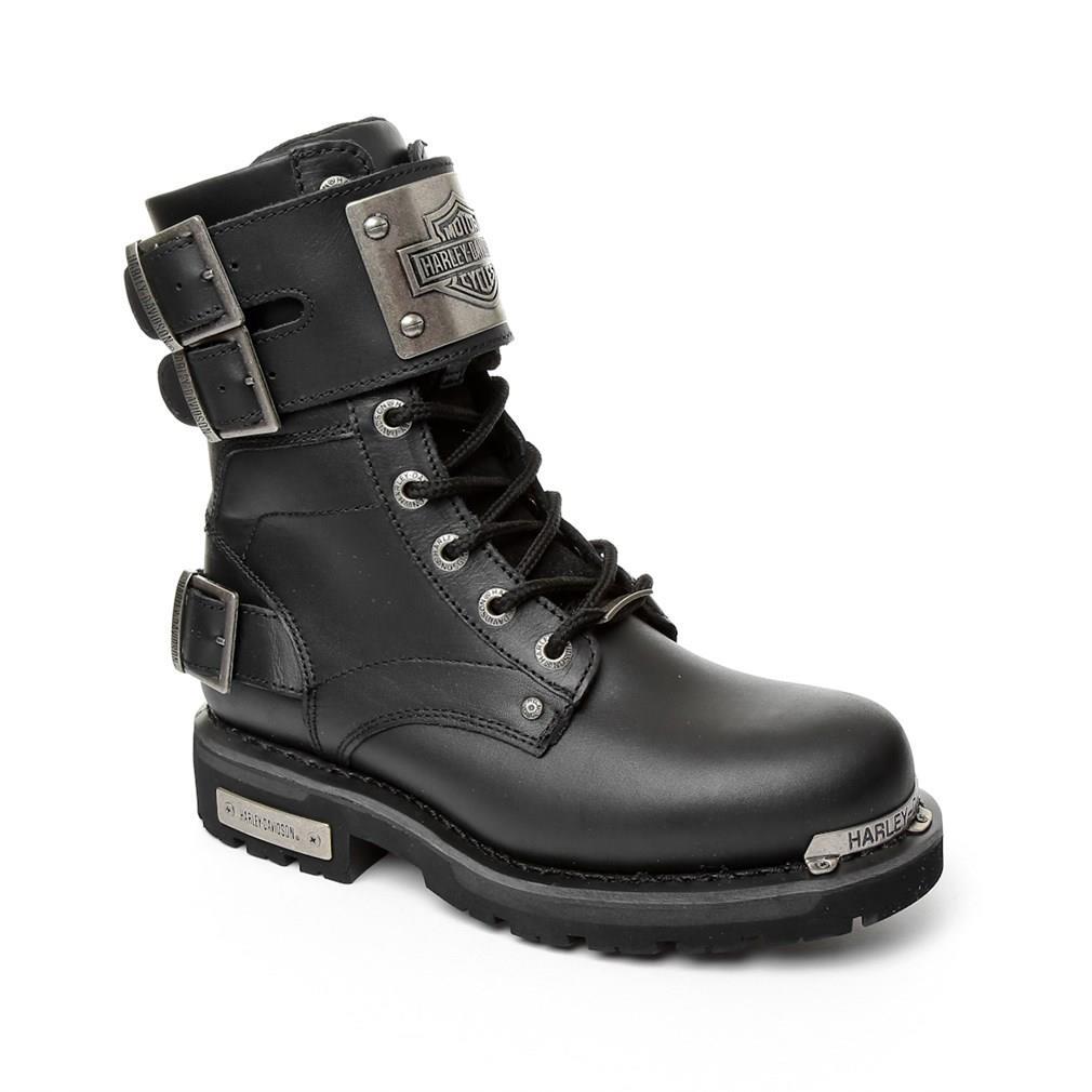 Harley Davidson Ricketson Black Deri Erkek Bot