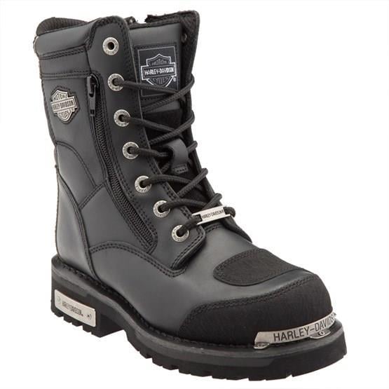 Harley Davidson Riddick Black Deri Erkek Bot