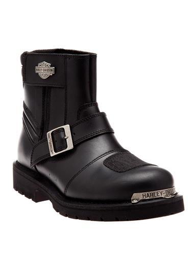 Harley Davidson Travis 6 Black Deri Erkek Bot
