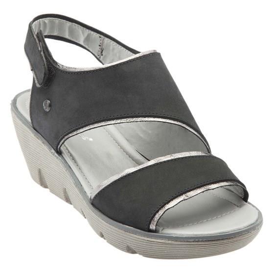Hush Puppies 031Z101724 Clara Lyrıcale Siyah Nubuk Kadın Sandalet