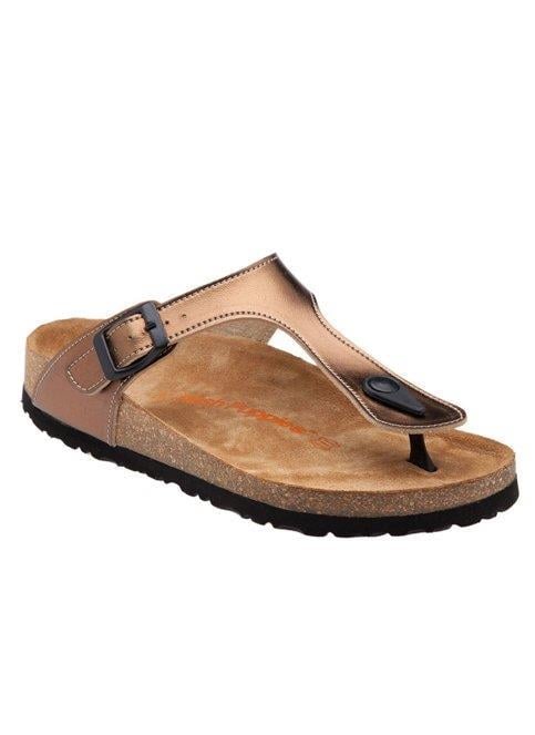 Hush Puppies 031Z1451 Fiji Bronz Deri Kadın Parmakarası Terlik