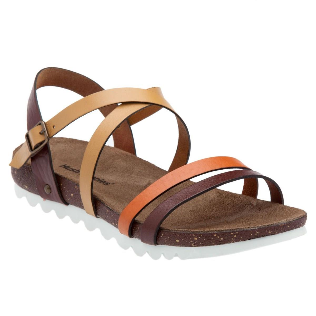 Hush Puppies 031Z1472 Cors Brown Kadın Deri Sandalet