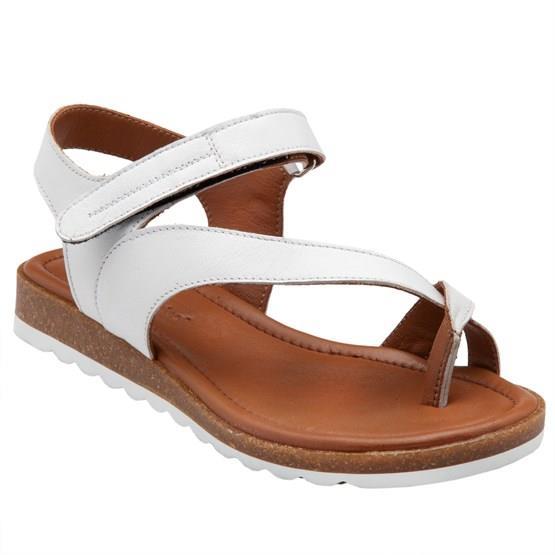 Hush Puppies 036Z100038 Troy Falke White Kadın Deri Sandalet