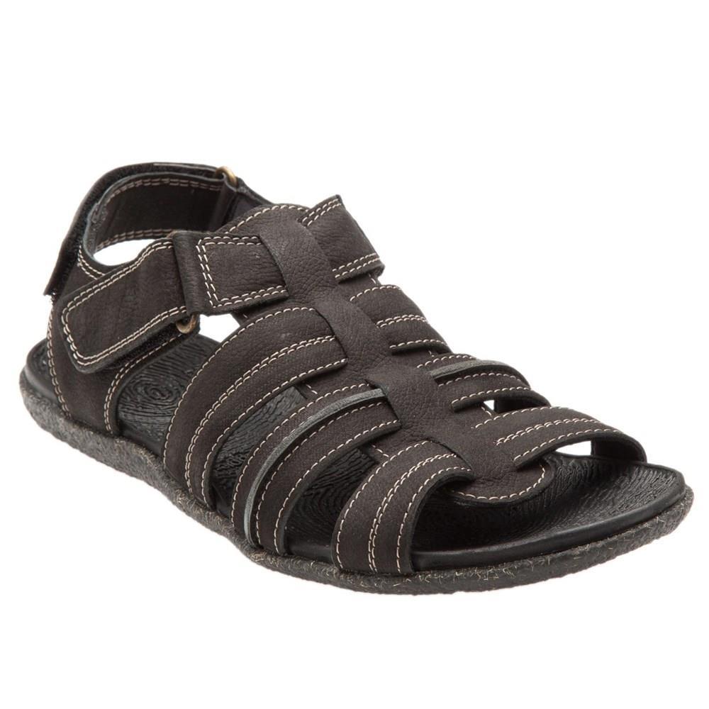Hush Puppies Fisherman Frame Dark Brown Nubuk Erkek Sandalet