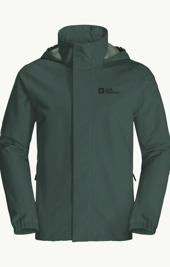 Jack Wolfskin 1111142_4161 Stormy Point 2L JKT M Black Olive Erkek Outdoor Ceket
