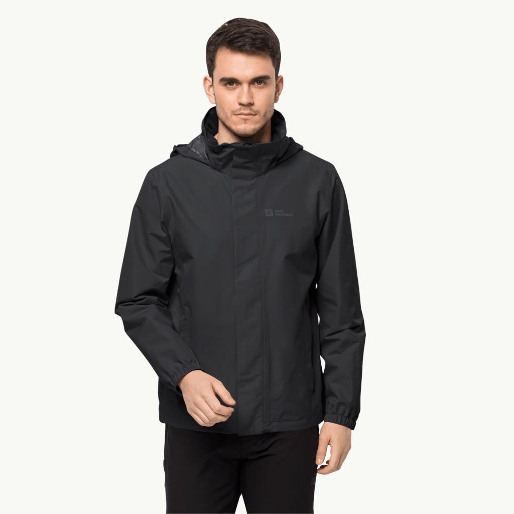 Jack Wolfskin 1111142_6000_004 Stormy Point 2L JKT M Black Erkek Outdoor Ceket