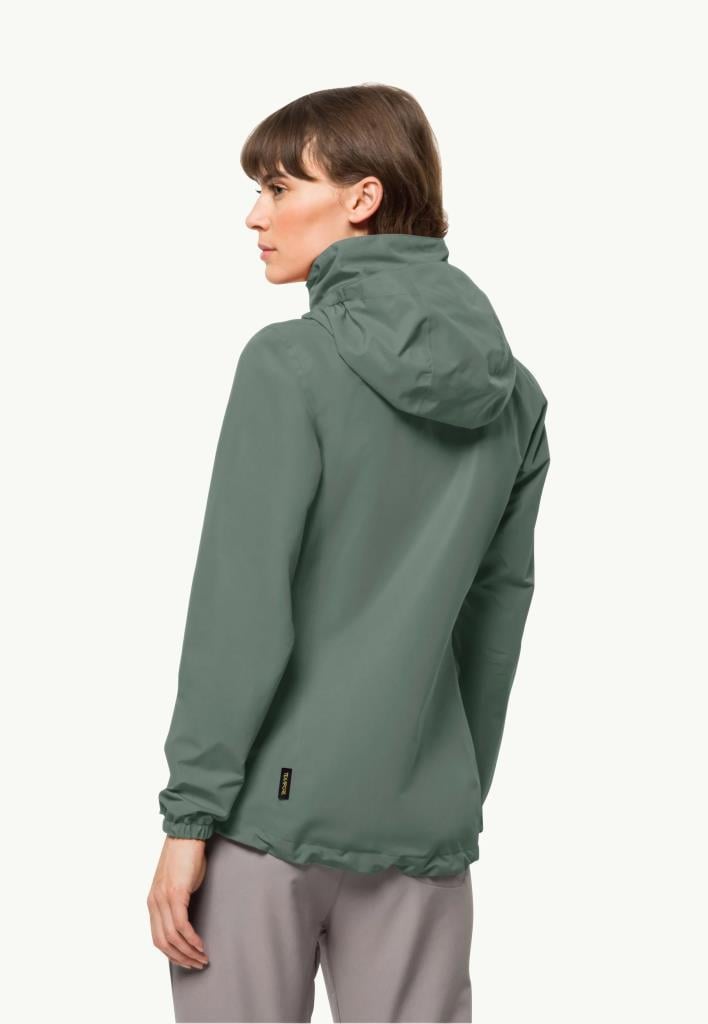 Jack Wolfskin 1111202-4311 Stormy Point 2L JKT W Hedge Green Kadın Outdoor Ceket
