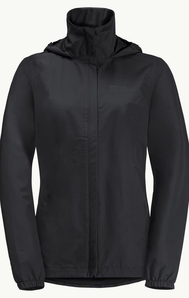 Jack Wolfskin 1111202_6000 Stormy Point 2L JKT W Black Kadın Outdoor Ceket