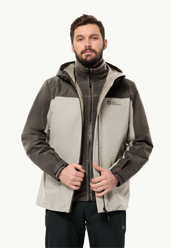 Jack Wolfskin 1115311_A0029 Taubenberg 3In1 JKT M Seal Erkek Outdoor Ceket