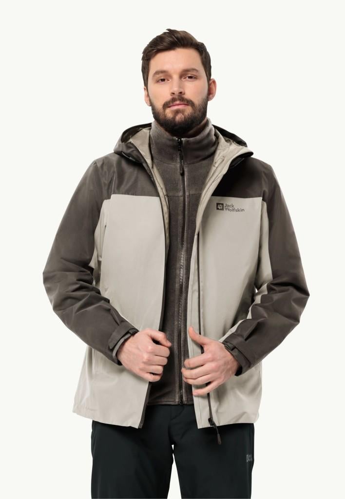 Jack Wolfskin 1115311_A0029 Taubenberg 3In1 JKT M Seal Erkek Outdoor Ceket