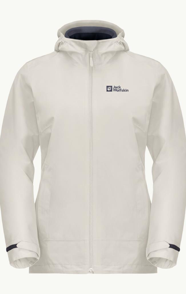Jack Wolfskin 1115621_5609 Moonrise 3IN1 JKT W Dove Kadın Outdoor Ceket